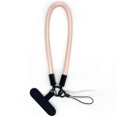 Short Polyester Cell Phone Lanyard With Tether